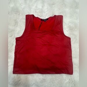 Match Women's Vibrant Red Tank Top